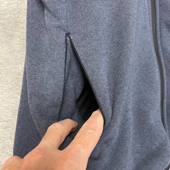 32 Degrees Heat Men's L Full-Zip Fleece Lined Jacket Blue  K1149 - Picture 9 of 10